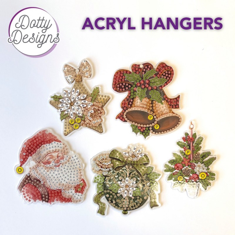 Acryl Hangers - Dotty Designs - Christmas