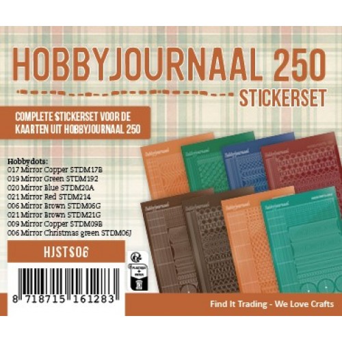 Stickerset Hobbyjournaal 250