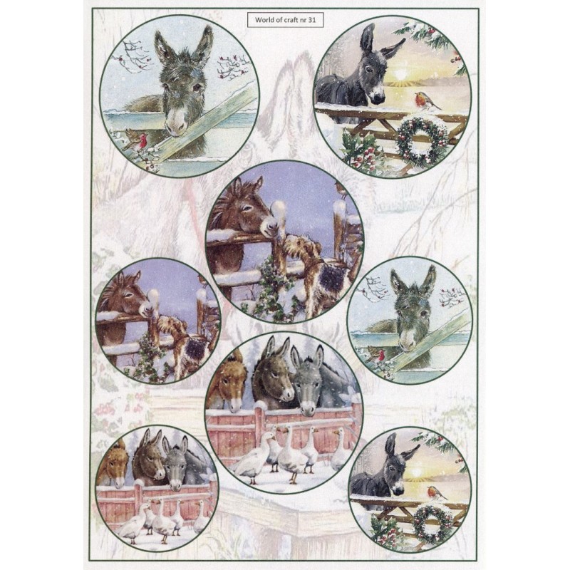 Cutting Sheet - WOC - nr 31 - Winter Donkey