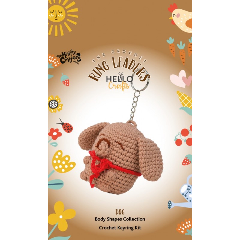 The Knitty Critters Keyring Dog The Knitty Critters Keyring Dog