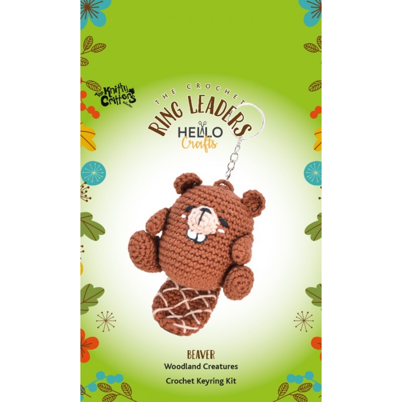 The Knitty Critters Keyring Beaver The Knitty Critters Keyring Beaver