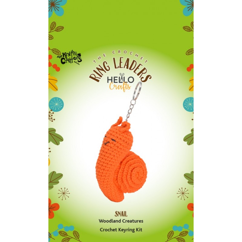 The Knitty Critters Keyring Snail The Knitty Critters Keyring Snail