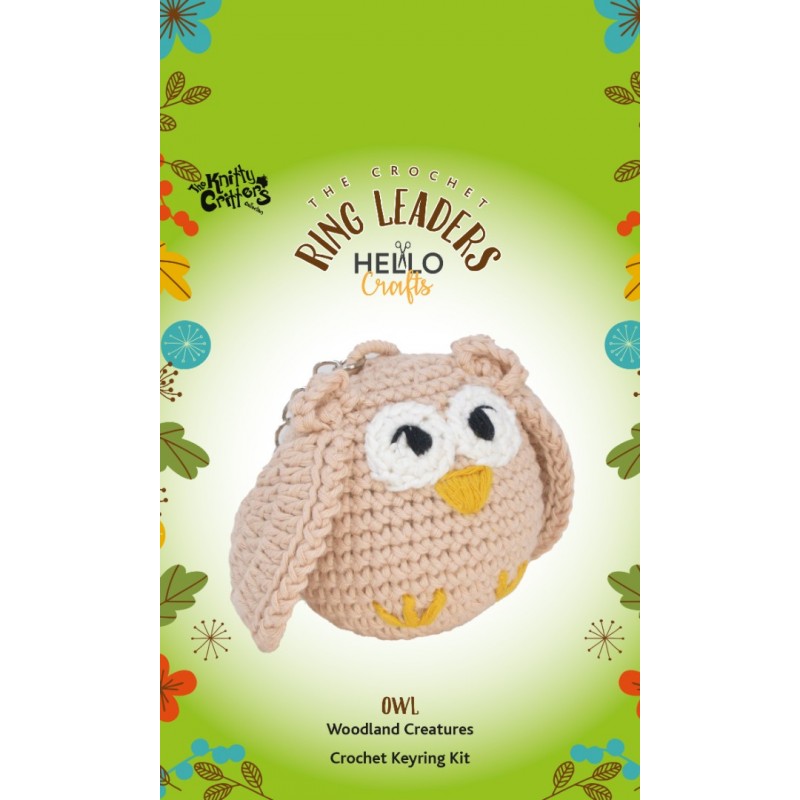The Knitty Critters Keyring Owl The Knitty Critters Keyring Owl