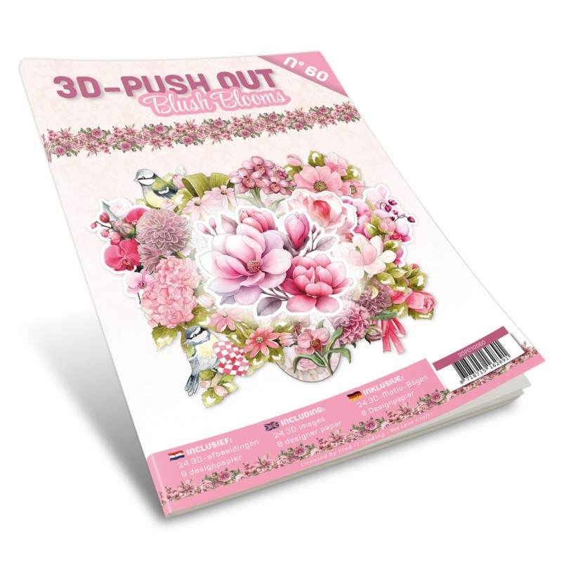 3D Push-Out Book 60 - Blush Blooms