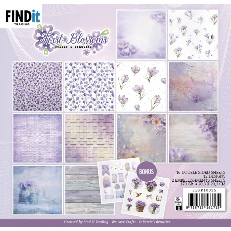 Paperpack - Berries Beauties - First Blossoms 20 x 20 cm