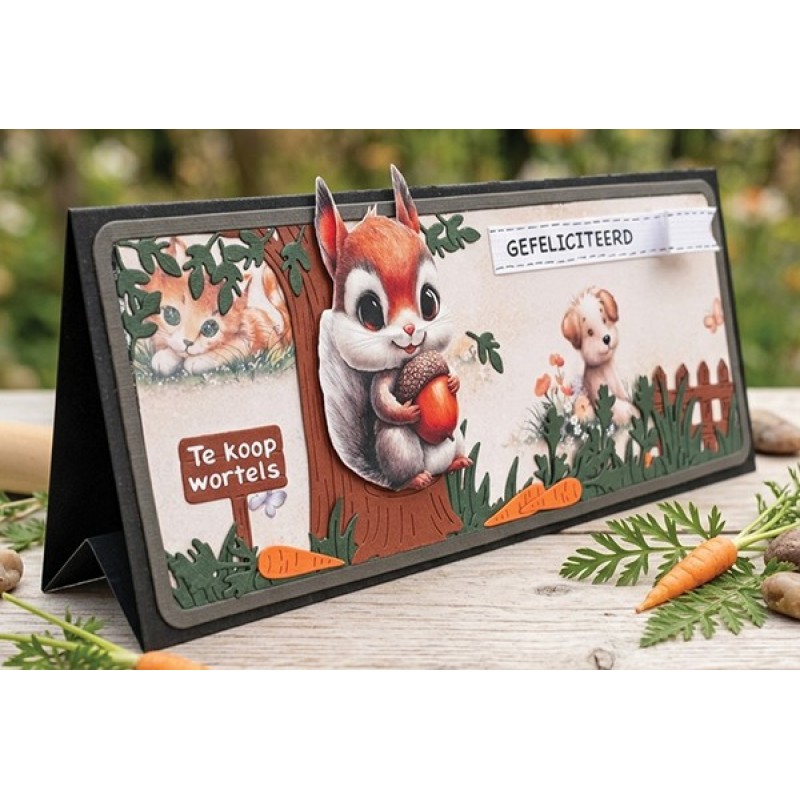 Dies - Berries Beauties - Cute Animals - Garden Scene