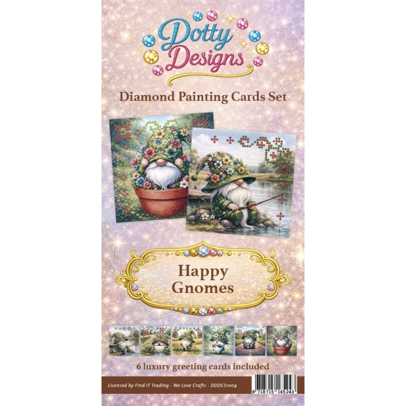 Dotty Design - Diamond Card Set - Happy Gnomes Dotty Design - Diamond Card Set - Happy Gnomes