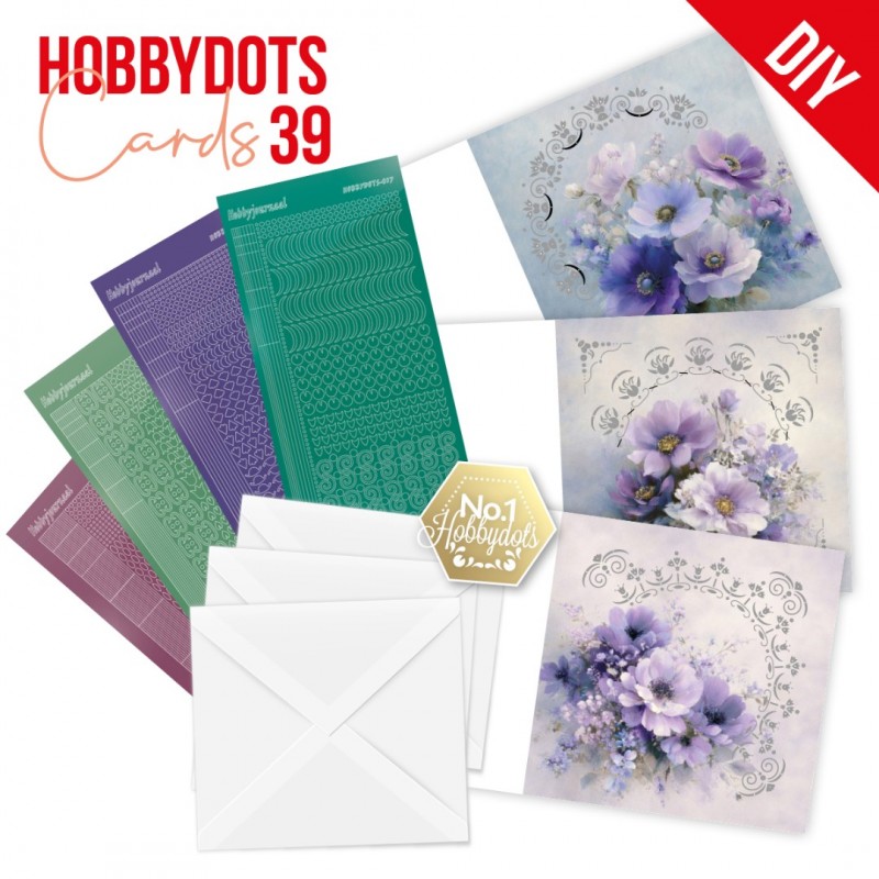 Hobbydots Cards 39 - Purple Flowers Hobbydots Cards 39 - Purple Flowers