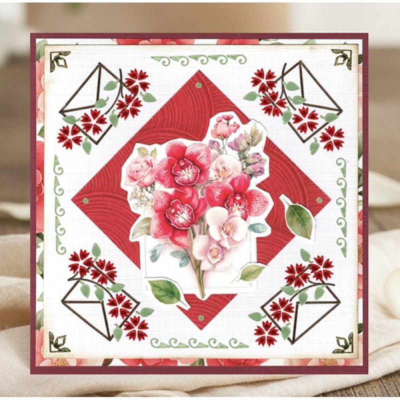 3D Cutting Sheet - Berries Beauties - Floral Elegance - Orchid Grace