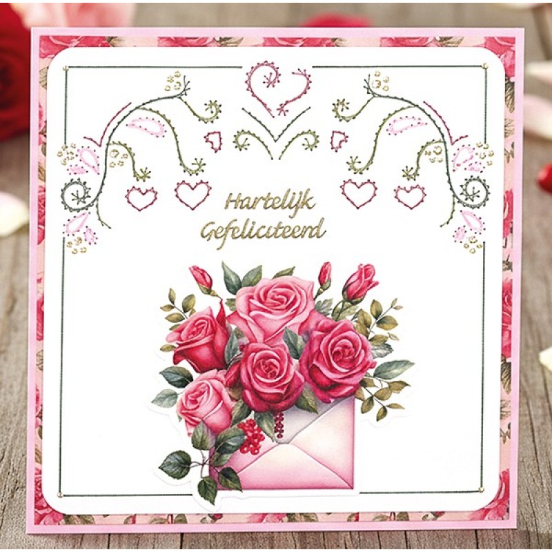 3D Pushout Sheet - Berries Beauties - Floral Elegance - Romantic Roses