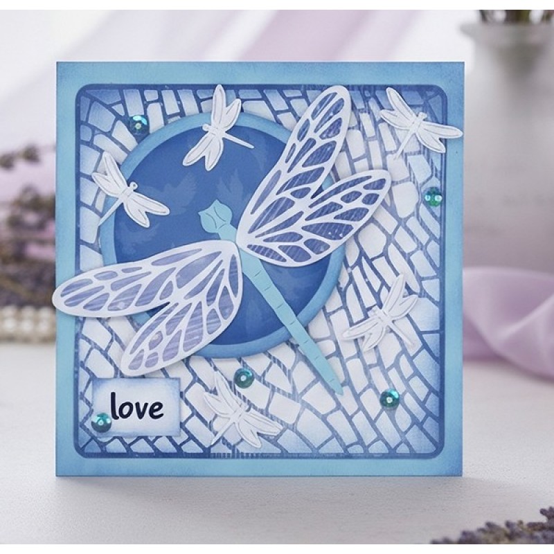 Dies - Berries Beauties - Dragonflies - Dragonfly Background