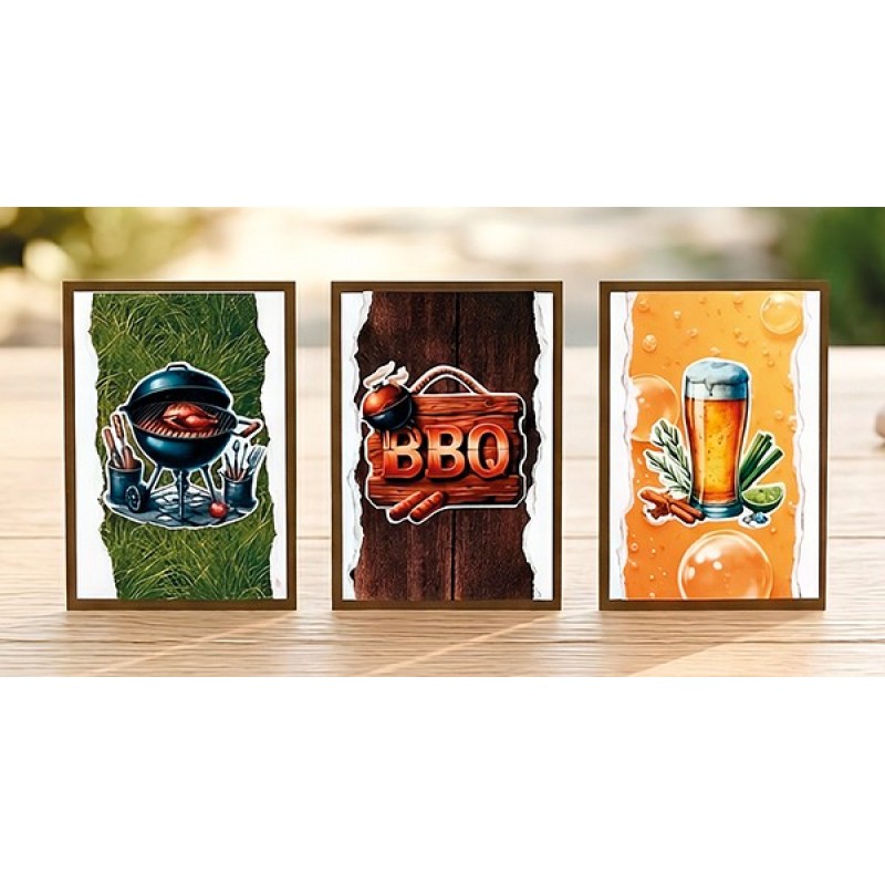 Linen Cardstock Pack - Berries Beauties - Grillmasters - A4