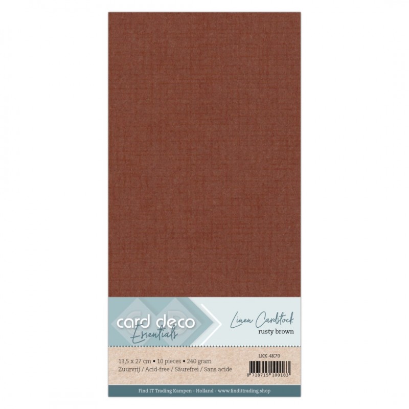 Linen Cardstock - 4K - Rusty Brown