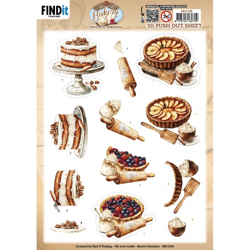 3D Pushout Sheet - Berries Beauties - Homestead Bakery - Pie Bliss 3D Pushout Sheet - Berries Beauties - Homestead Bakery - Pie Bliss
