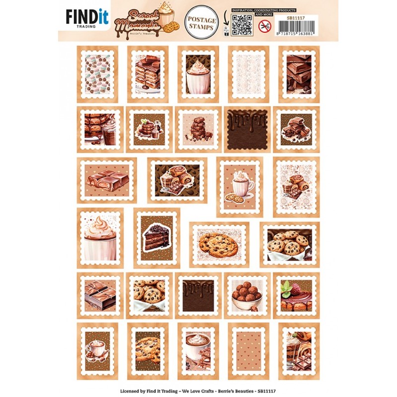 Berries Beauties - Sweet Moments - Push Out Postage Stamp