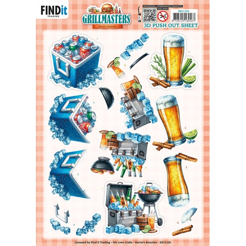 3D Pushout Sheet - Berries Beauties - BBQ & Brews 3D Pushout Sheet - Berries Beauties - BBQ & Brews