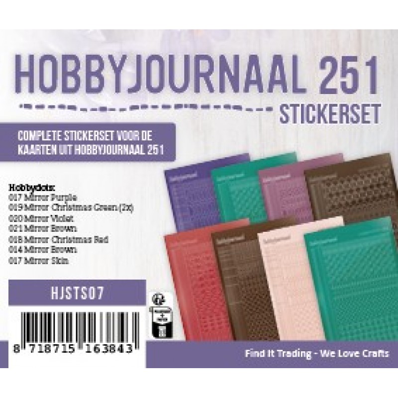 Stickerset Hobbyjournaal 251 Stickerset Hobbyjournaal 251